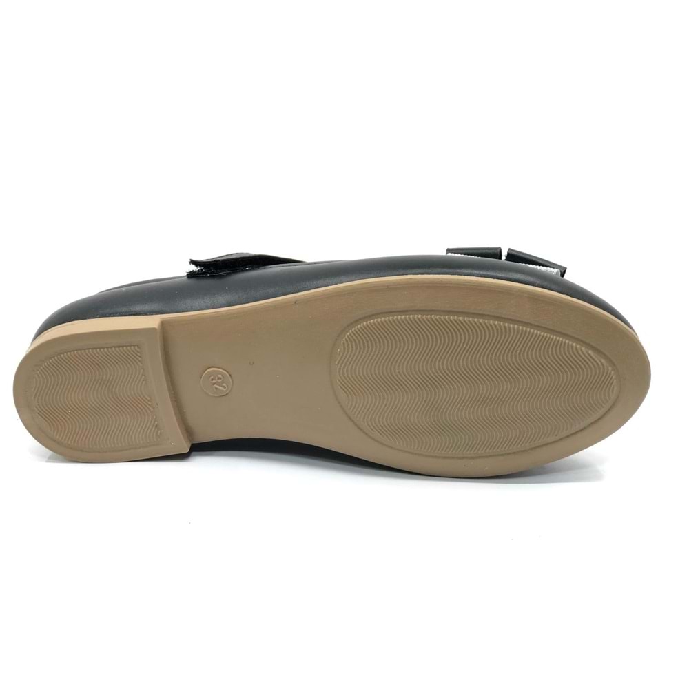 İremsu Kurdela Taş Detaylı Cırtlı Kız Çocuk Babet Ayakkabı