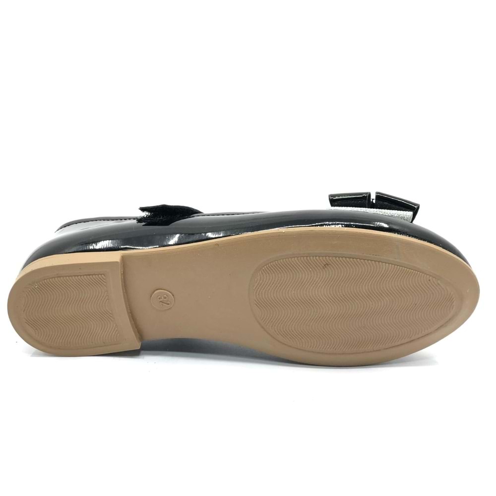 İremsu Kurdela Taş Detaylı Cırtlı Kız Çocuk Babet Ayakkabı