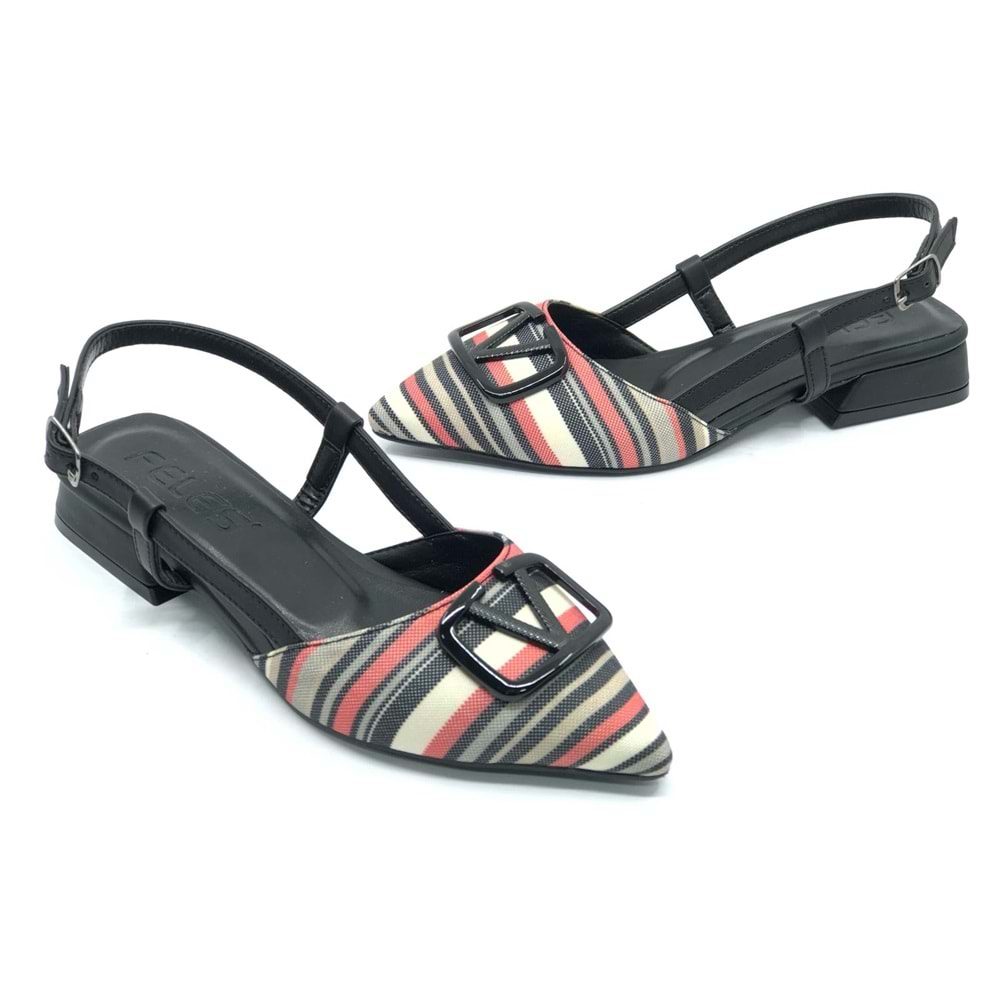 Feles 01-902 V Toka Kadın Babet Ayakkabı