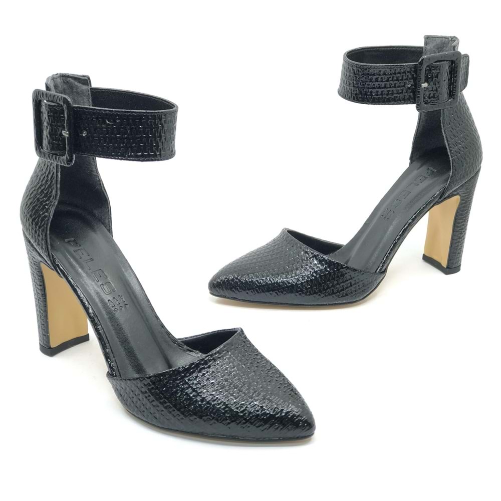 Feles Bilek Detaylı Stiletto Kadın Topuklu Ayakkabı