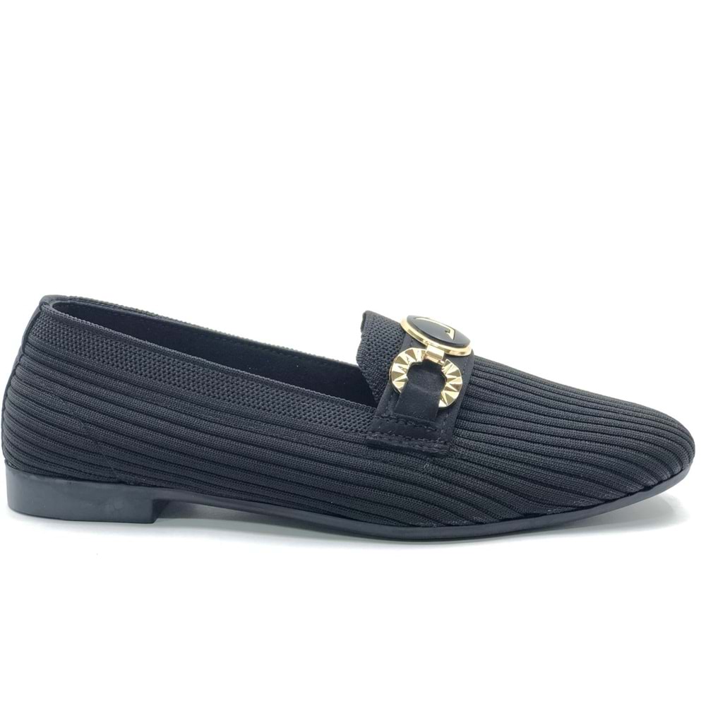 Marry Pace 883175 Toka Detaylı Triko Kadın Babet Ayakkabı