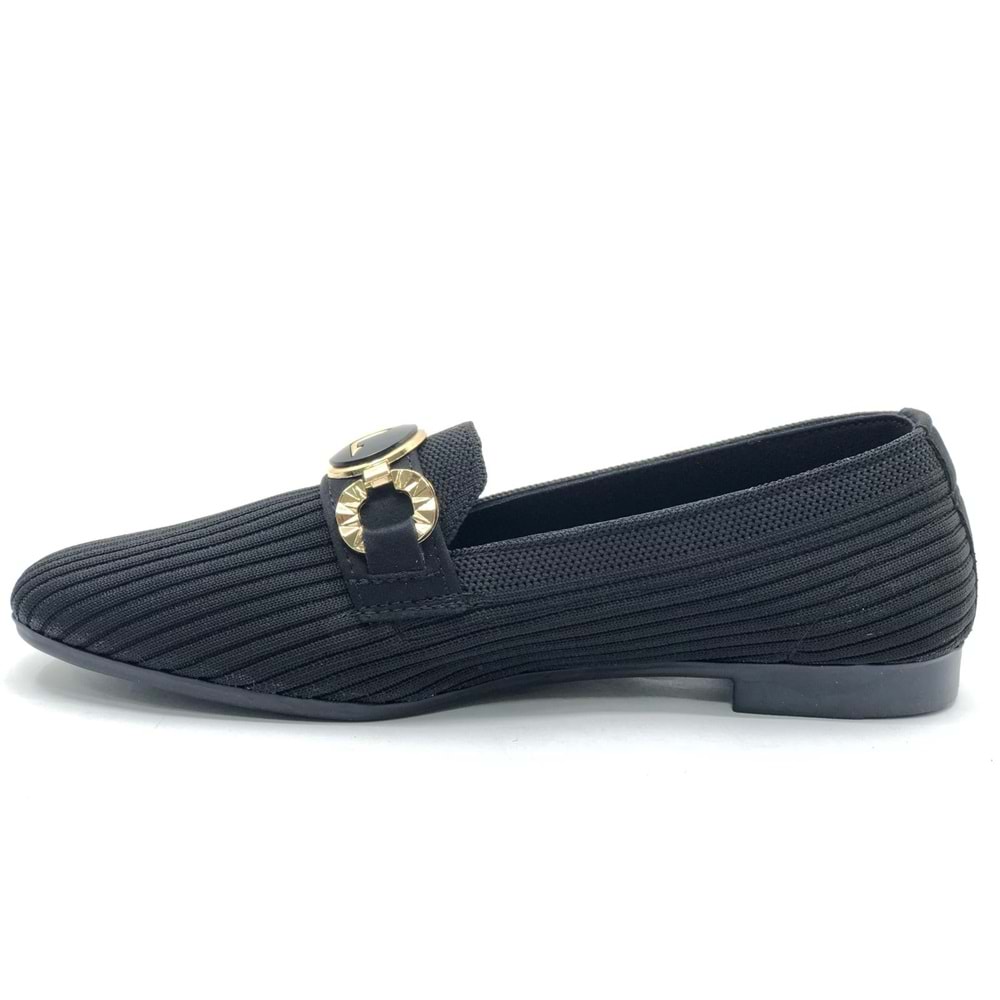 Marry Pace 883175 Toka Detaylı Triko Kadın Babet Ayakkabı