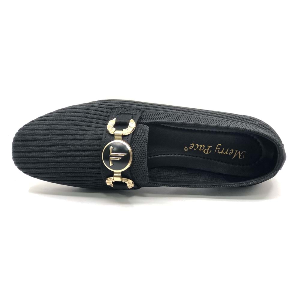 Marry Pace 883175 Toka Detaylı Triko Kadın Babet Ayakkabı