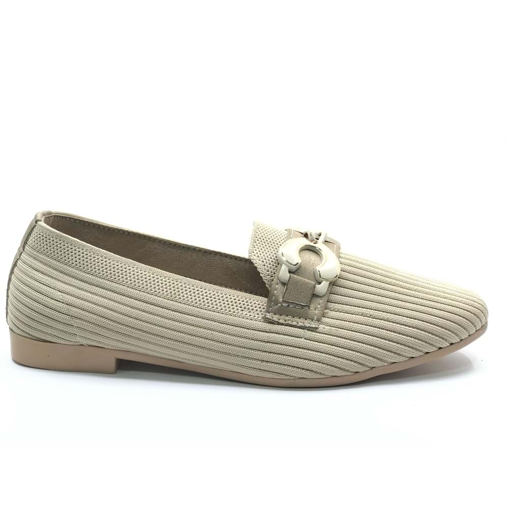 Marry Pace 883170 Toka Detaylı Triko Kadın Babet Ayakkabı