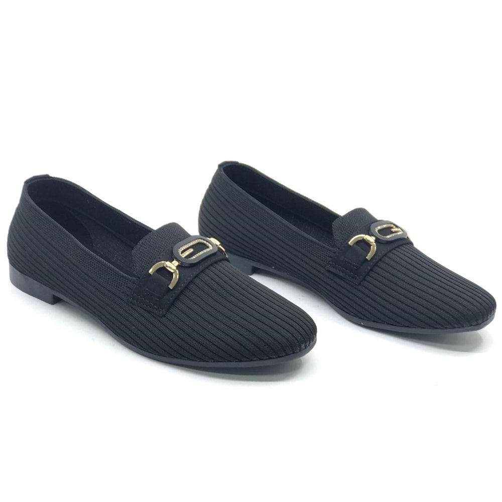 Marry Pace 883160 Toka Detaylı Triko Kadın Babet Ayakkabı