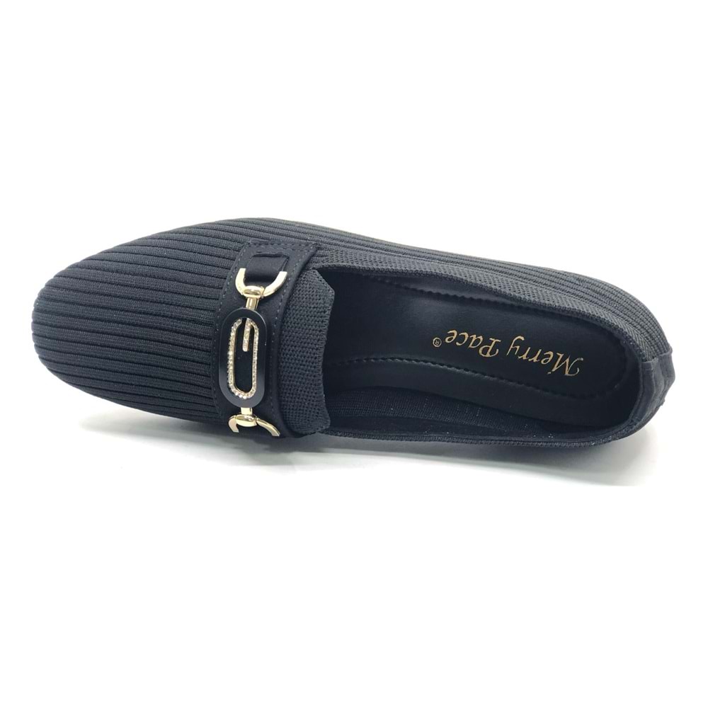 Marry Pace 883160 Toka Detaylı Triko Kadın Babet Ayakkabı