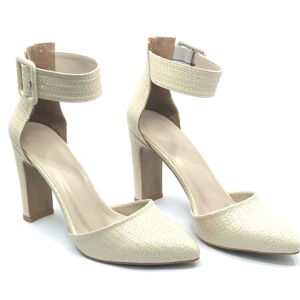 Feles Bilek Detaylı Stiletto Kadın Topuklu Ayakkabı