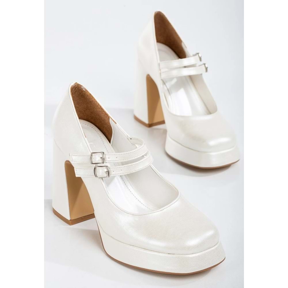 Feles Gidi Jane Platform Topuk Kadın Klasik Topuklu Ayakkabı