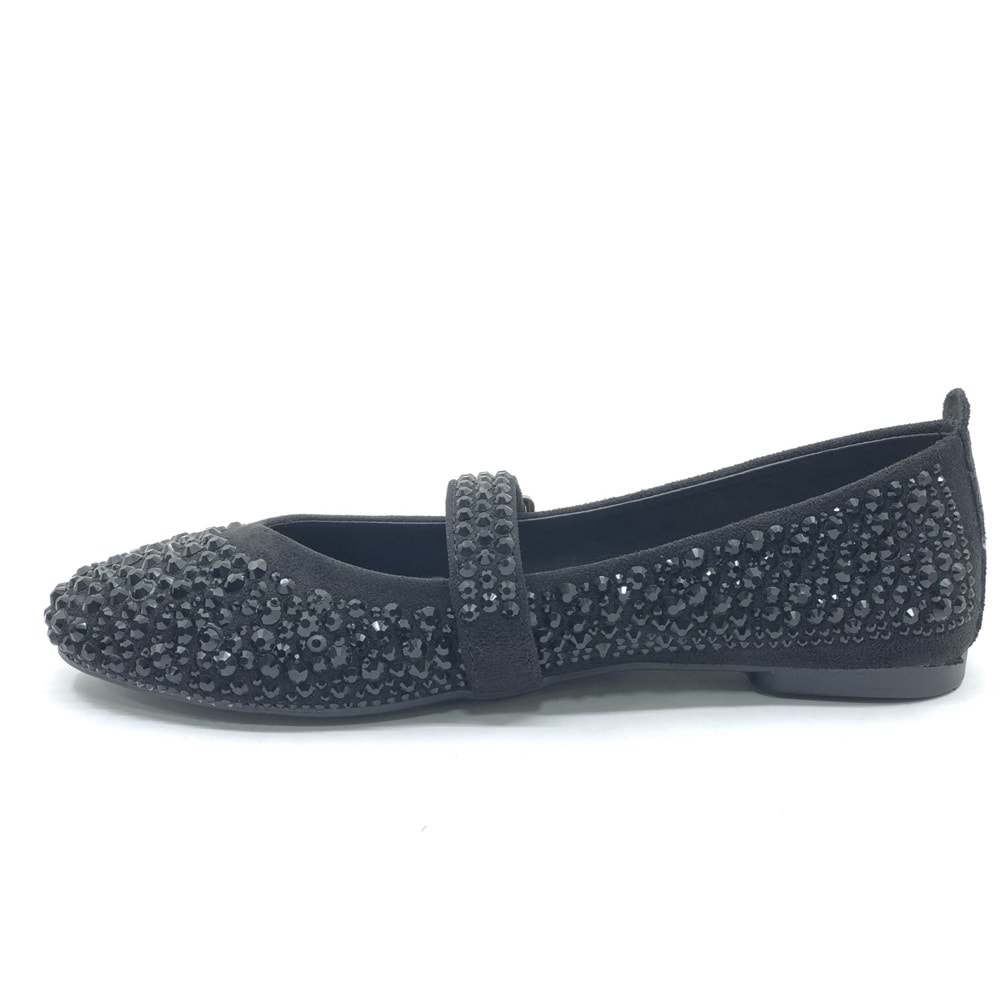 Feles Taş Detaylı Kadın Babet Ayakkabı