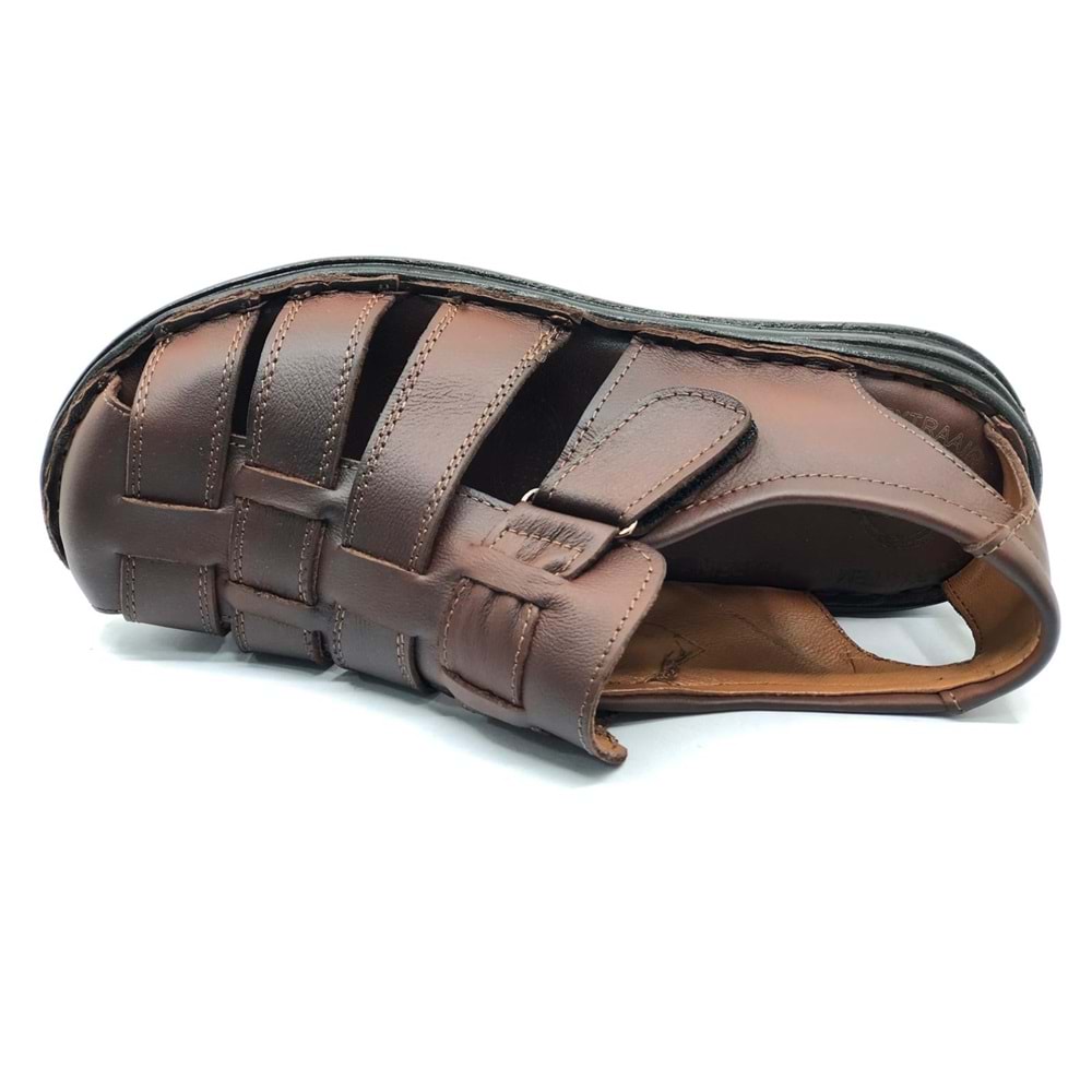 Kocamanlar %100 Hakiki Deri Tam Ortapedik Erkek Sandalet