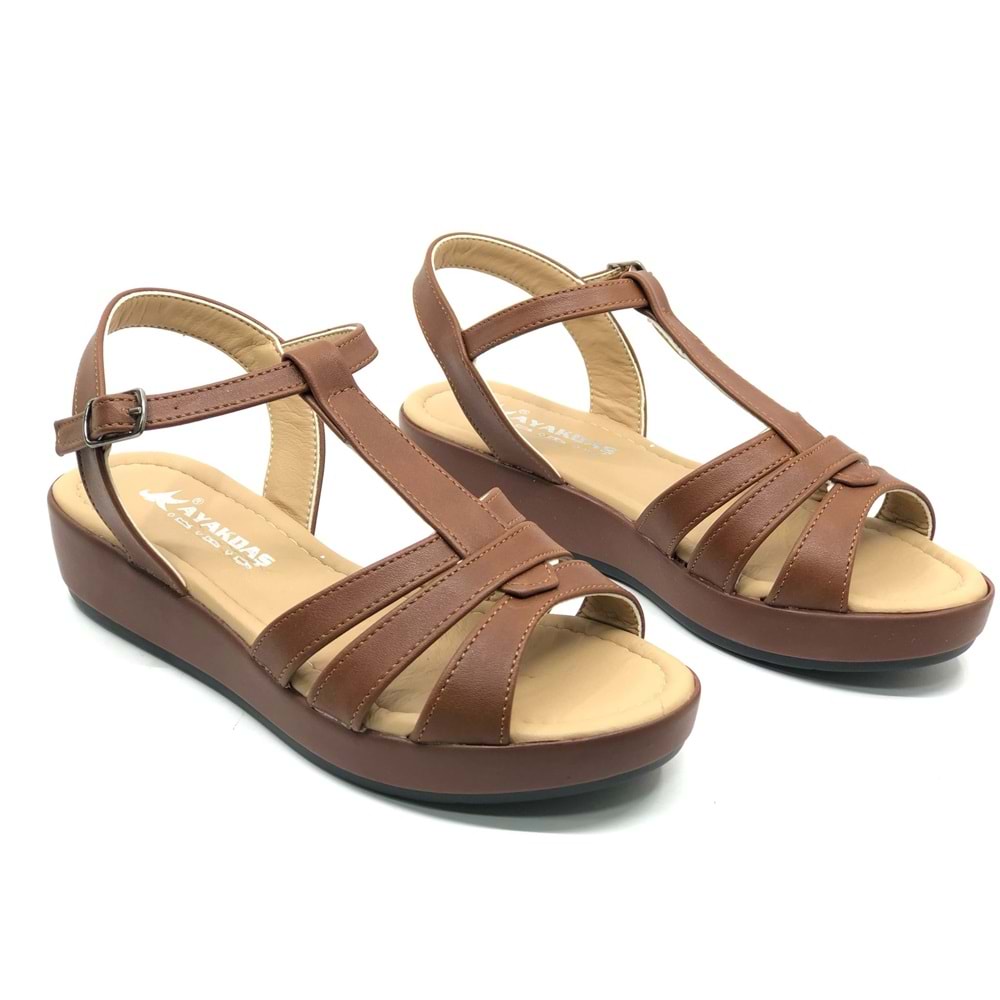 Ayakdaş 1040 Kadın Düz Taban Sandalet
