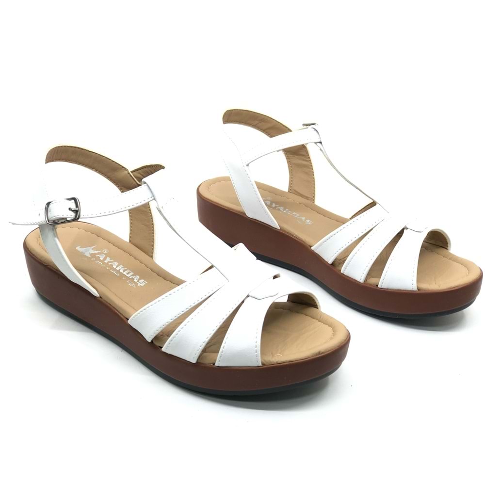 Ayakdaş 1040 Kadın Düz Taban Sandalet