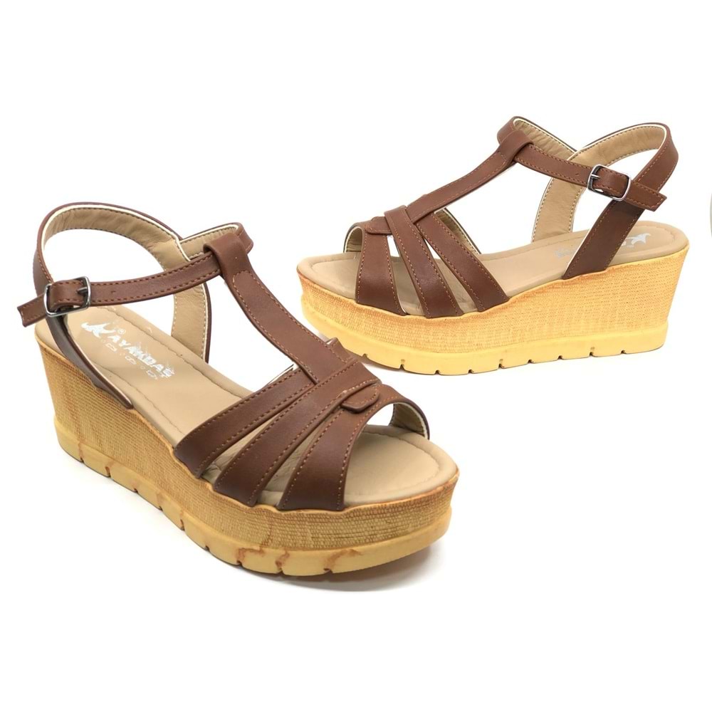 Ayakdaş 1040 Kadın Dolgu Taban Sandalet