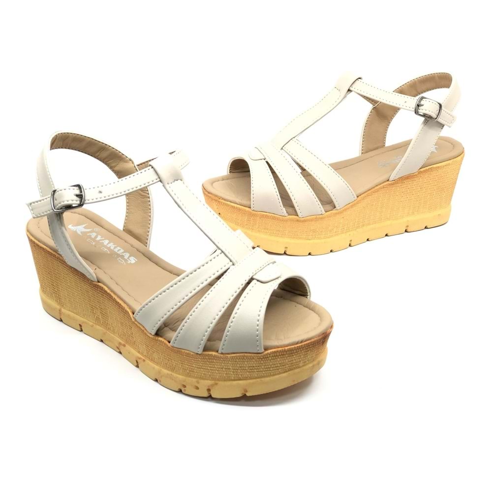 Ayakdaş 1040 Kadın Dolgu Taban Sandalet