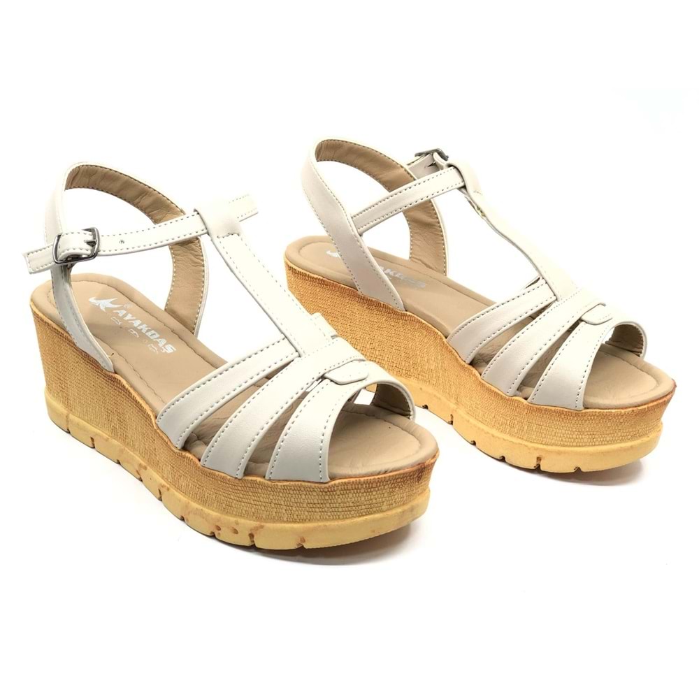 Ayakdaş 1040 Kadın Dolgu Taban Sandalet