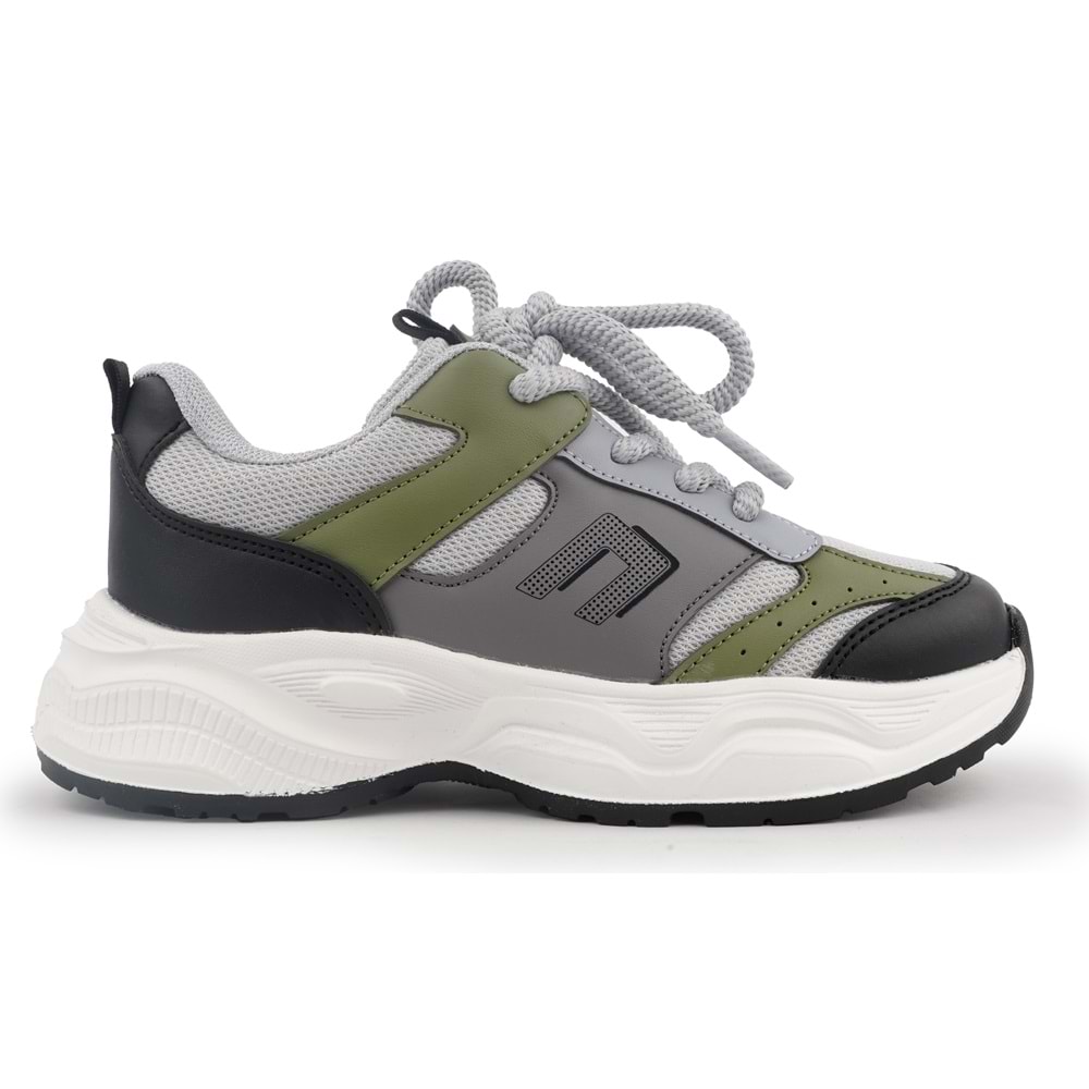 Cool Birian Bağcık Görünümlü Cırt Cırtlı Sneaker Ortopedik Çocuk Spor Ayakkabı