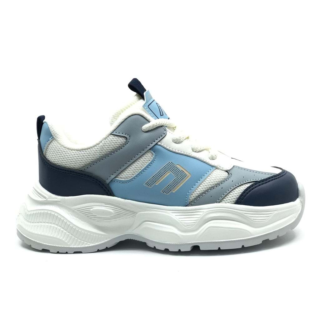 Cool Birian Bağcık Görünümlü Cırt Cırtlı Sneaker Ortopedik Çocuk Spor Ayakkabı