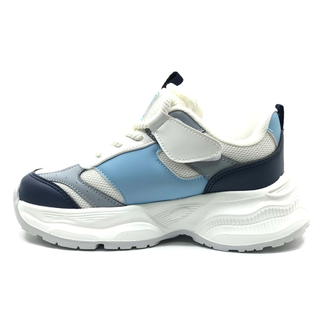 Cool Birian Bağcık Görünümlü Cırt Cırtlı Sneaker Ortopedik Çocuk Spor Ayakkabı