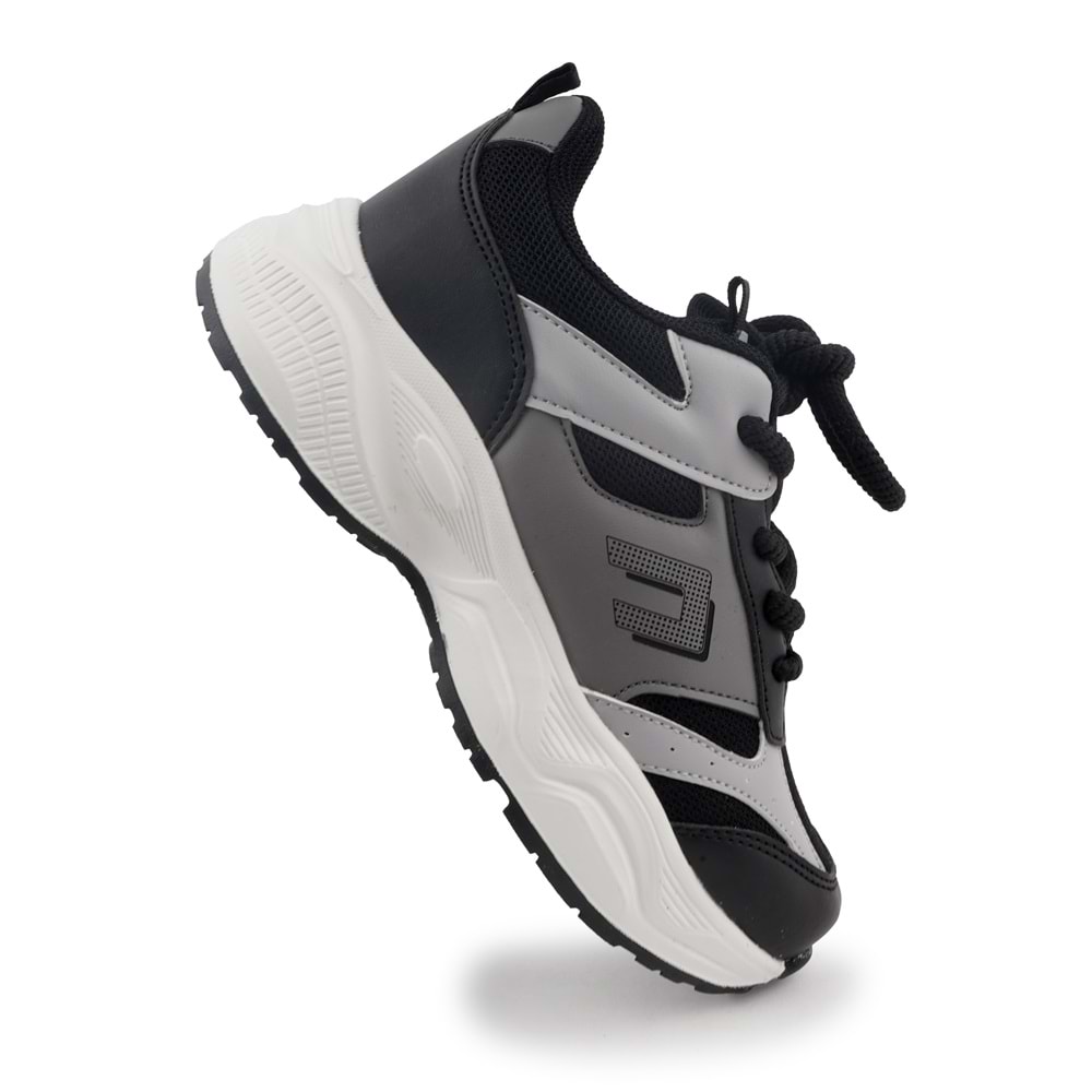 Cool Birian Bağcık Görünümlü Cırt Cırtlı Sneaker Ortopedik Çocuk Spor Ayakkabı