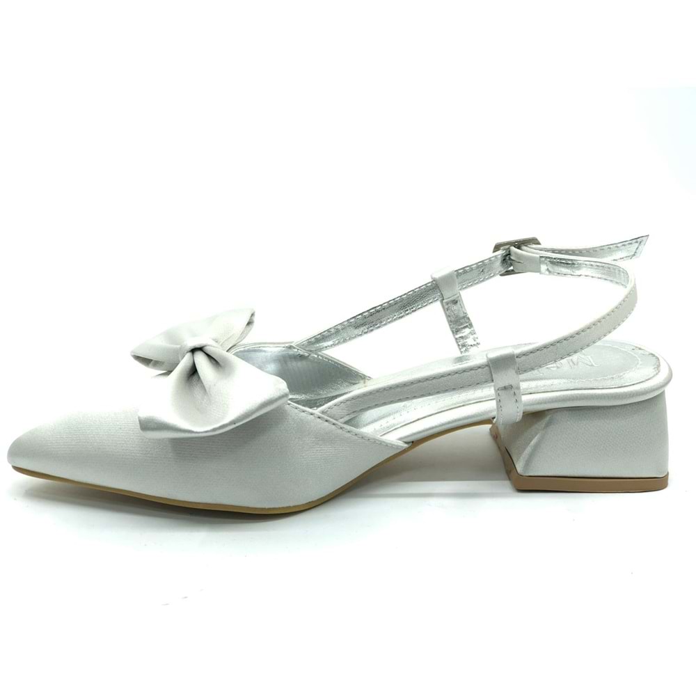 Feles Kurdela Detaylı Arkası Açık Kadın Babet Ayakkabı