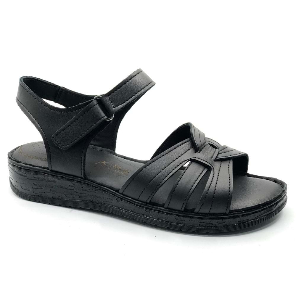 Kocamanlar 8712 Hakiki Deri Comfort Ortopedik Kadın Sandalet