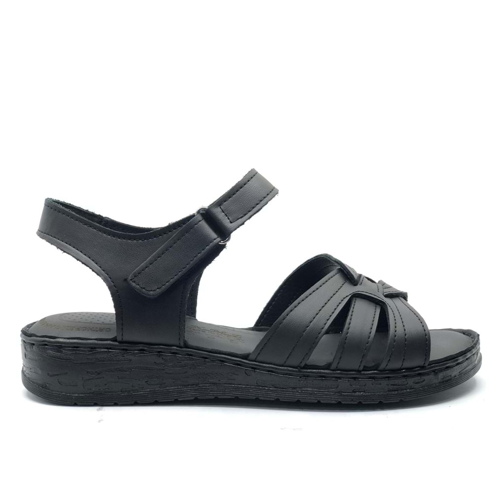 Kocamanlar 8712 Hakiki Deri Comfort Ortopedik Kadın Sandalet