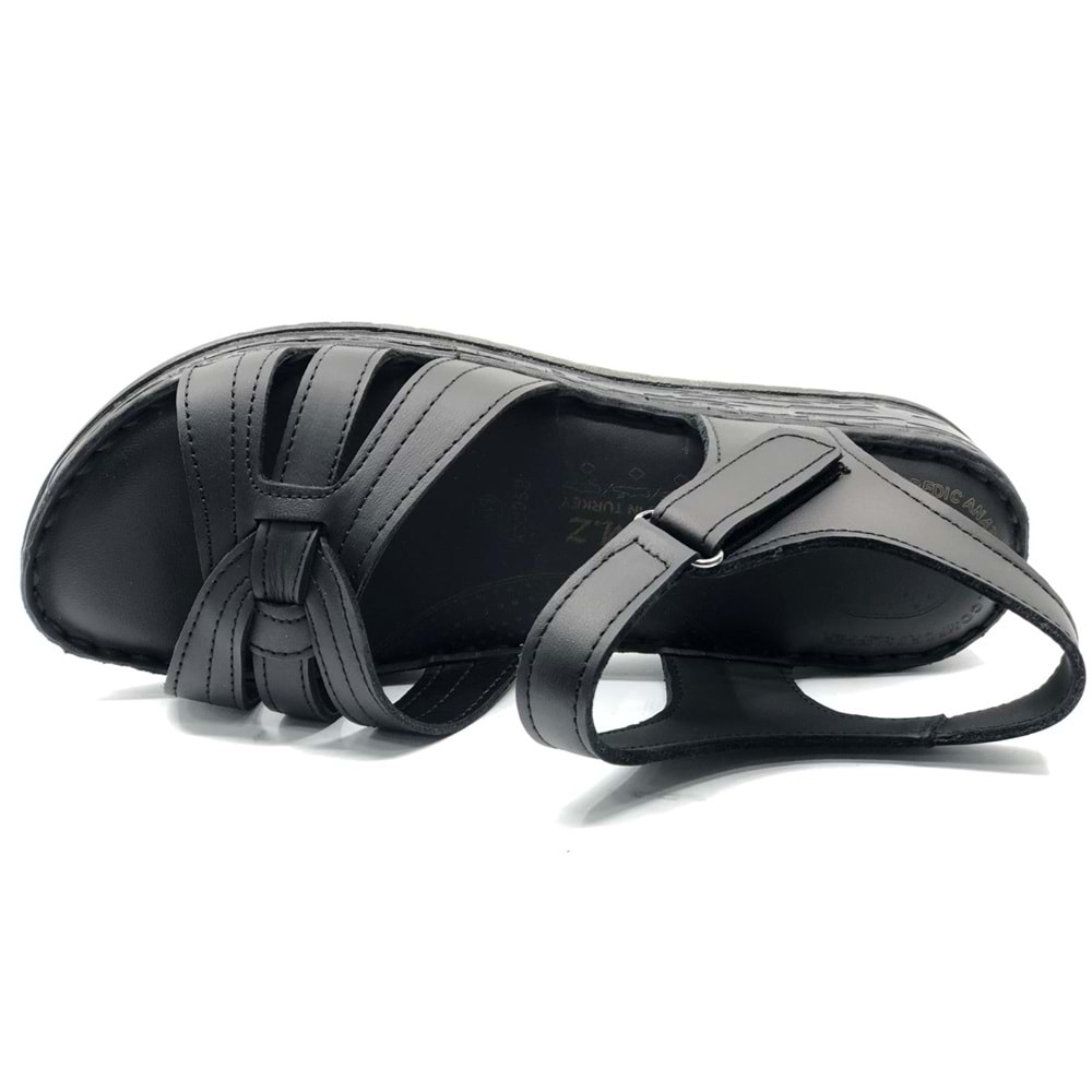 Kocamanlar 8712 Hakiki Deri Comfort Ortopedik Kadın Sandalet