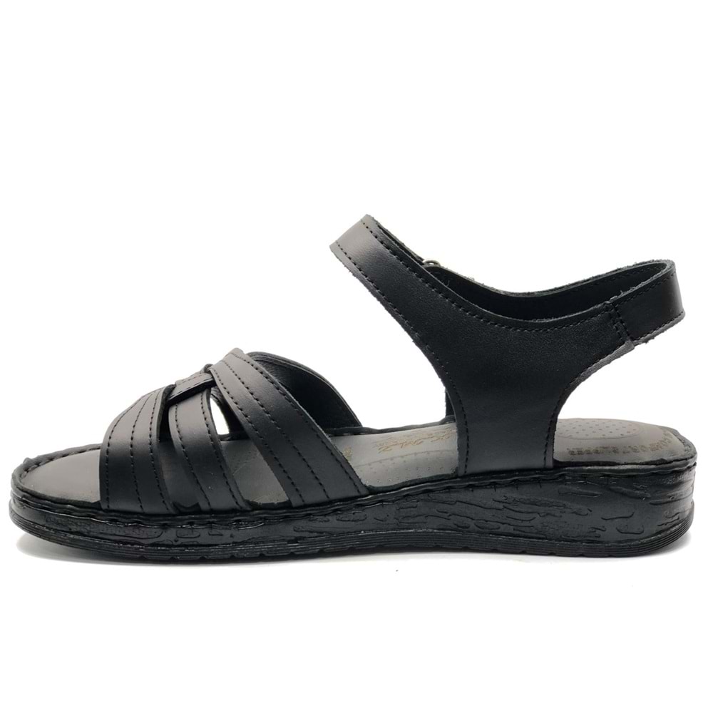 Kocamanlar 8712 Hakiki Deri Comfort Ortopedik Kadın Sandalet