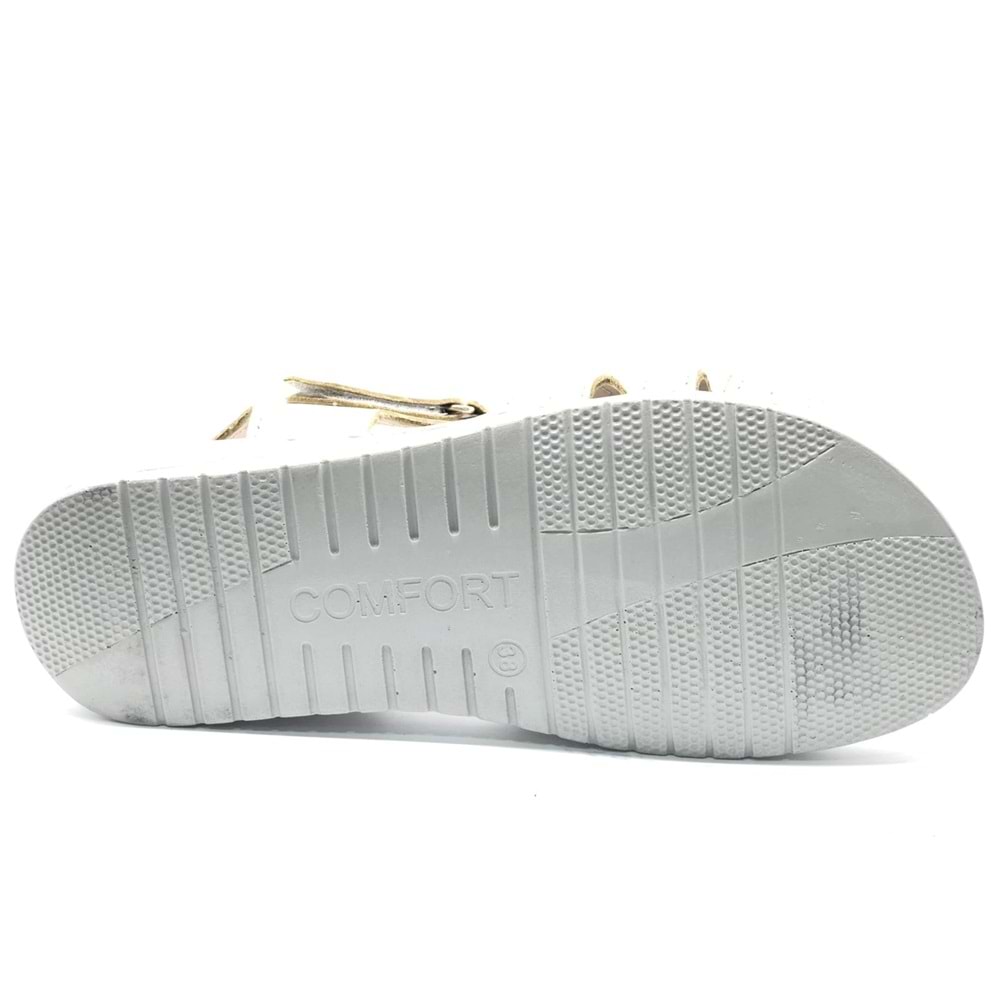 Kocamanlar 8712 Hakiki Deri Comfort Ortopedik Kadın Sandalet