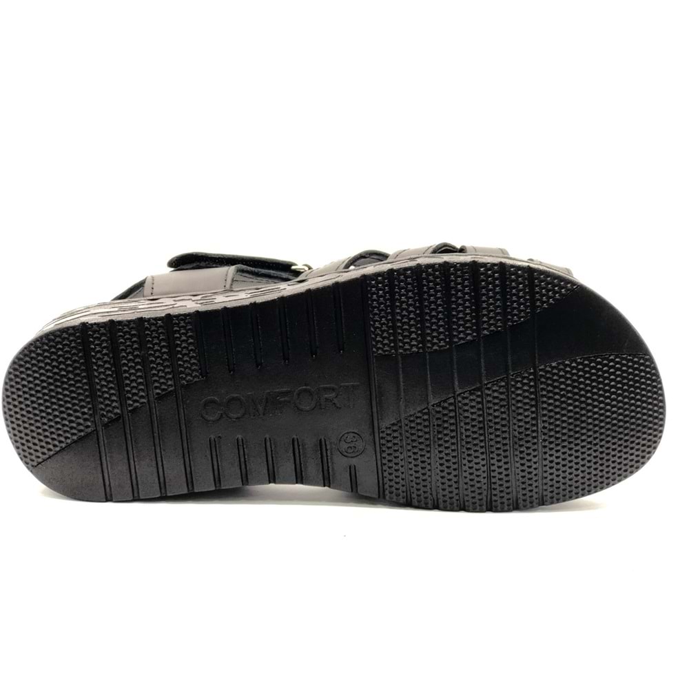 Kocamanlar 8714 Hakiki Deri Comfort Ortopedik Kadın Sandalet