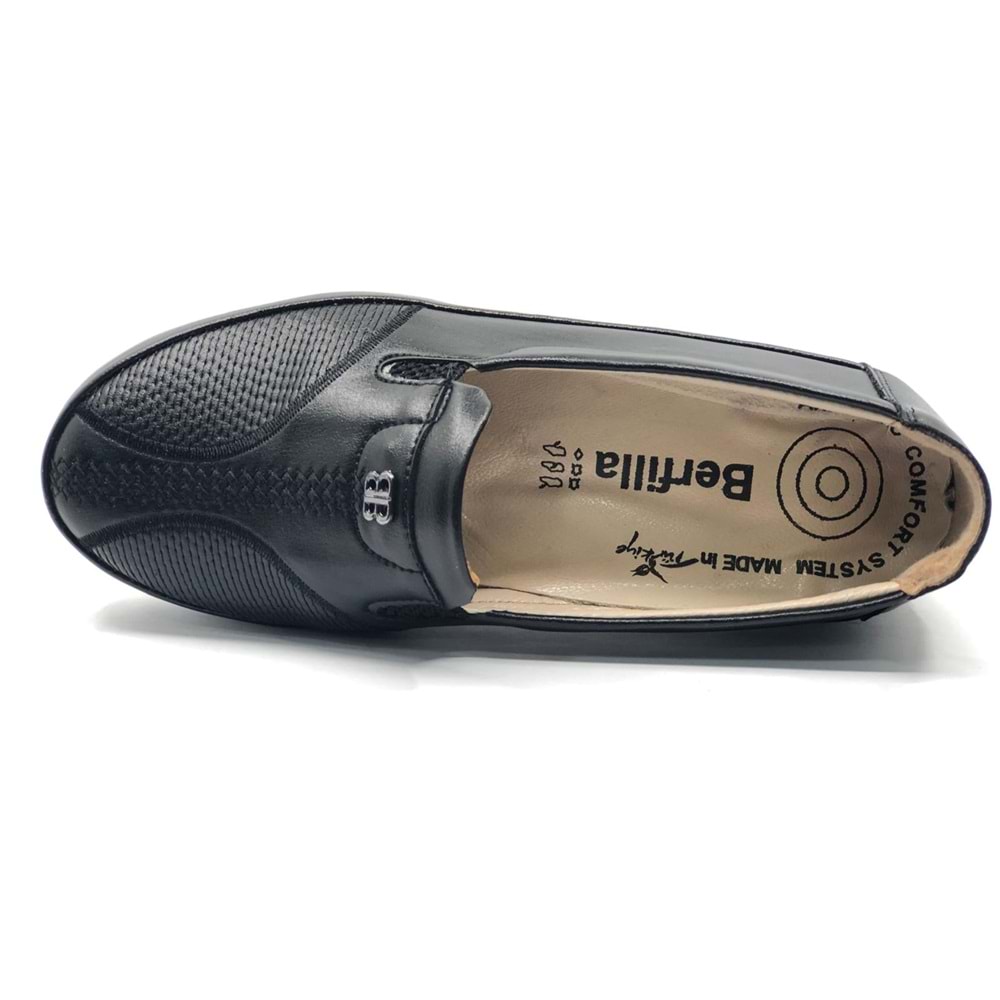 Berfilla Dr.Tavsiyeli İçi %100 Deri Anne Kadın Babet Ayakkabı