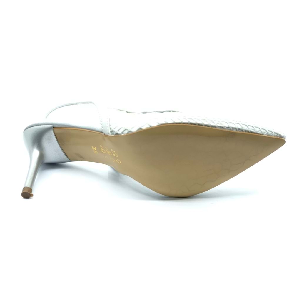 Feles İnce Topuklu Fileli Kadın Ayakkabı