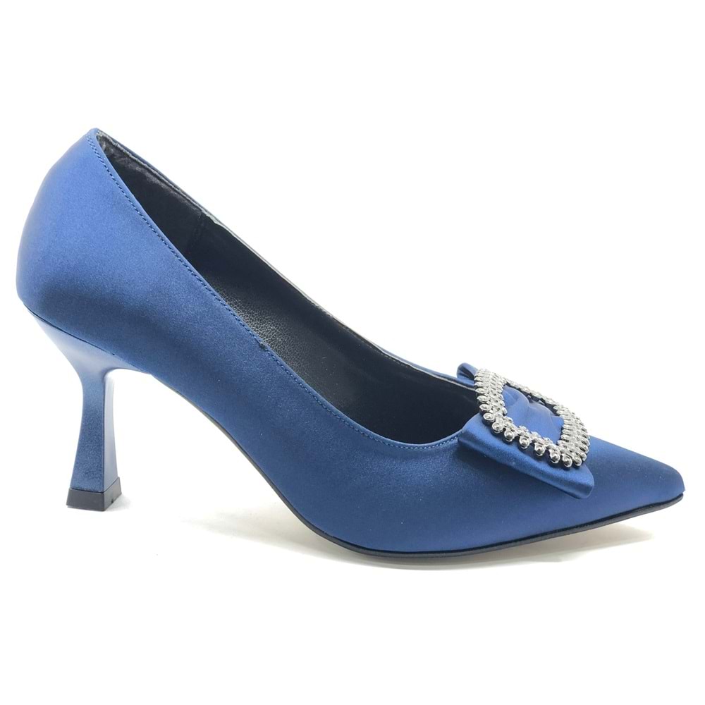 Feles Kare Toka 8 cm Topuklu Stiletto Kadın Ayakkabı