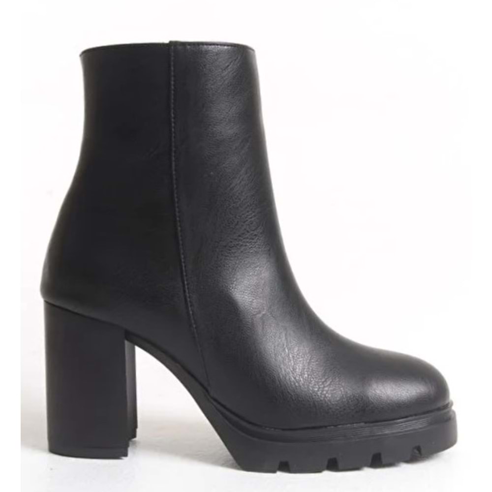 Feles Kalın Topuklu Oval Burun Kadın Bot