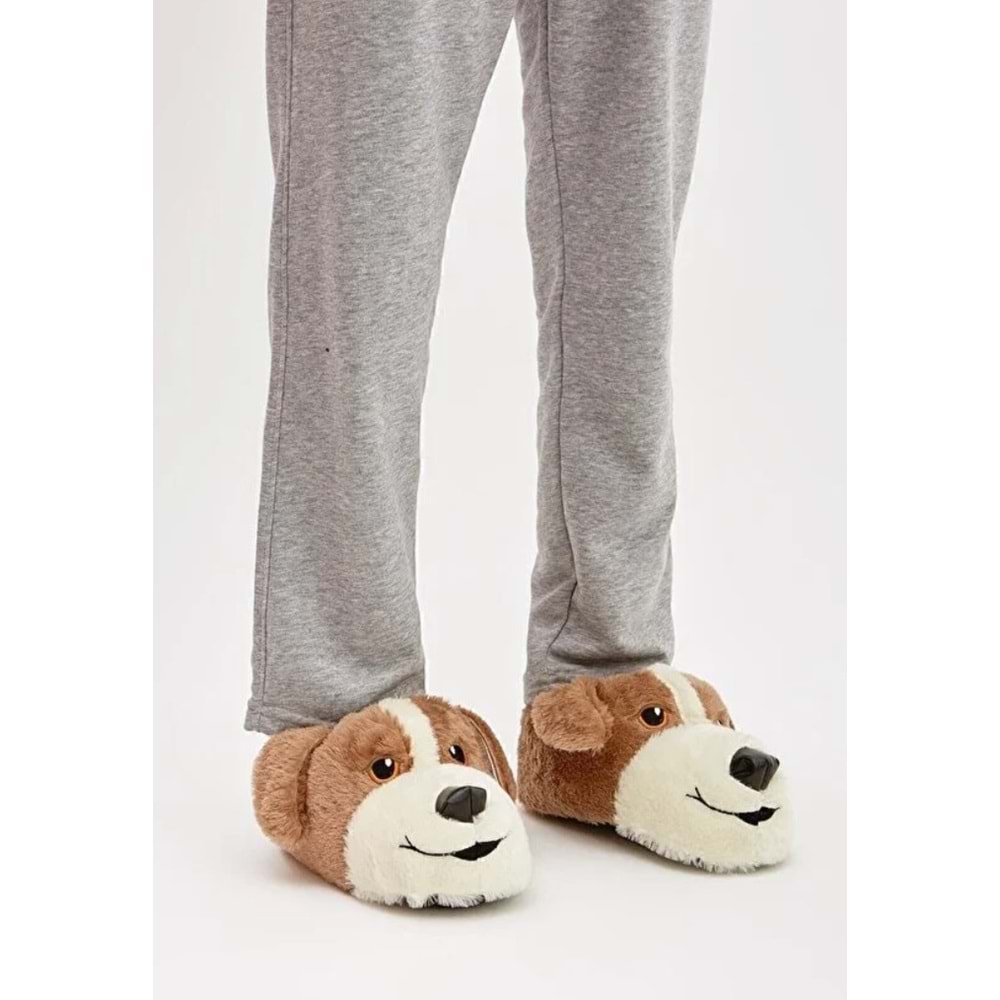 Kocamanlar Sevimli Köpek Figürlü Unisex Hayvanlı Panduf