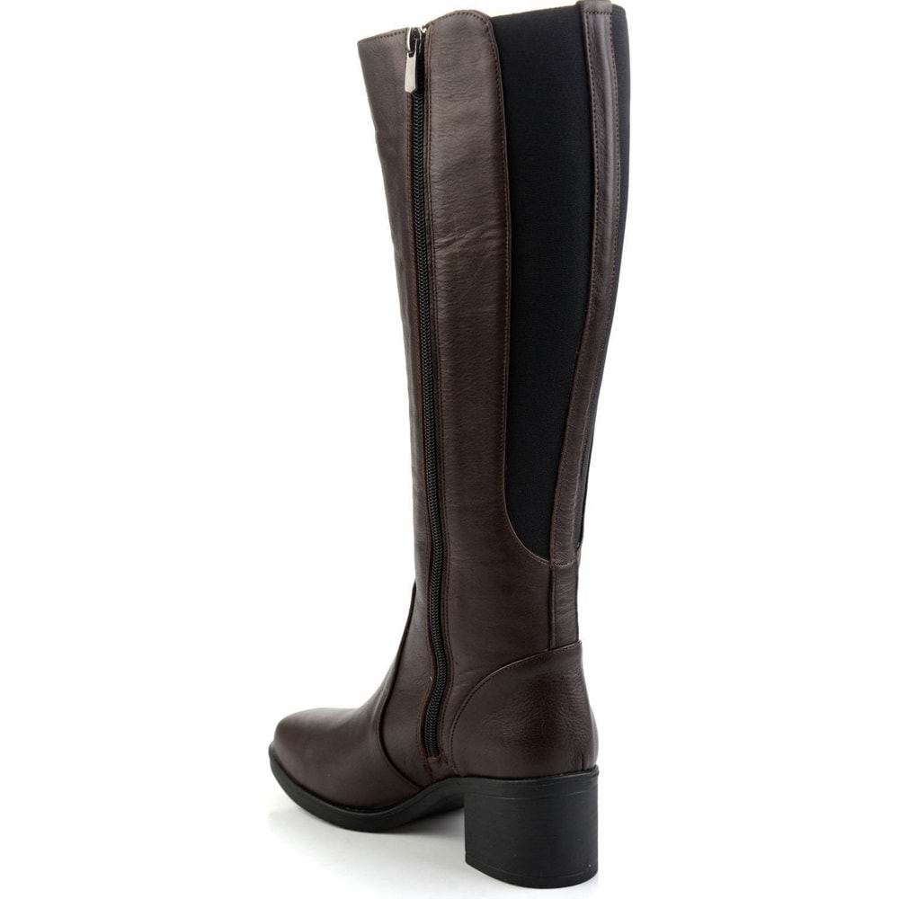 Ayakdaş 021-1 Streç Hakiki Deri Kadın Çizme