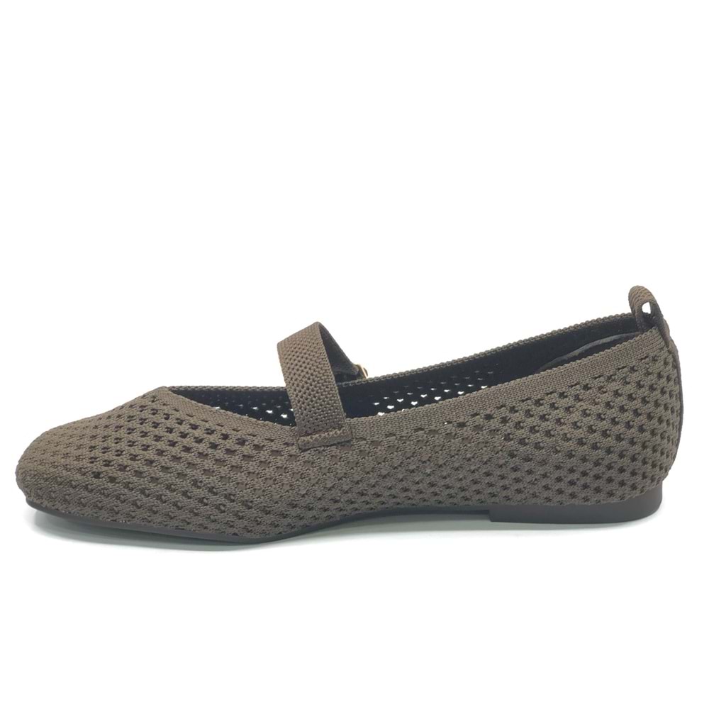 Feles Kemer Toka Detaylı Küt Burun Kadın Babet Ayakkabı