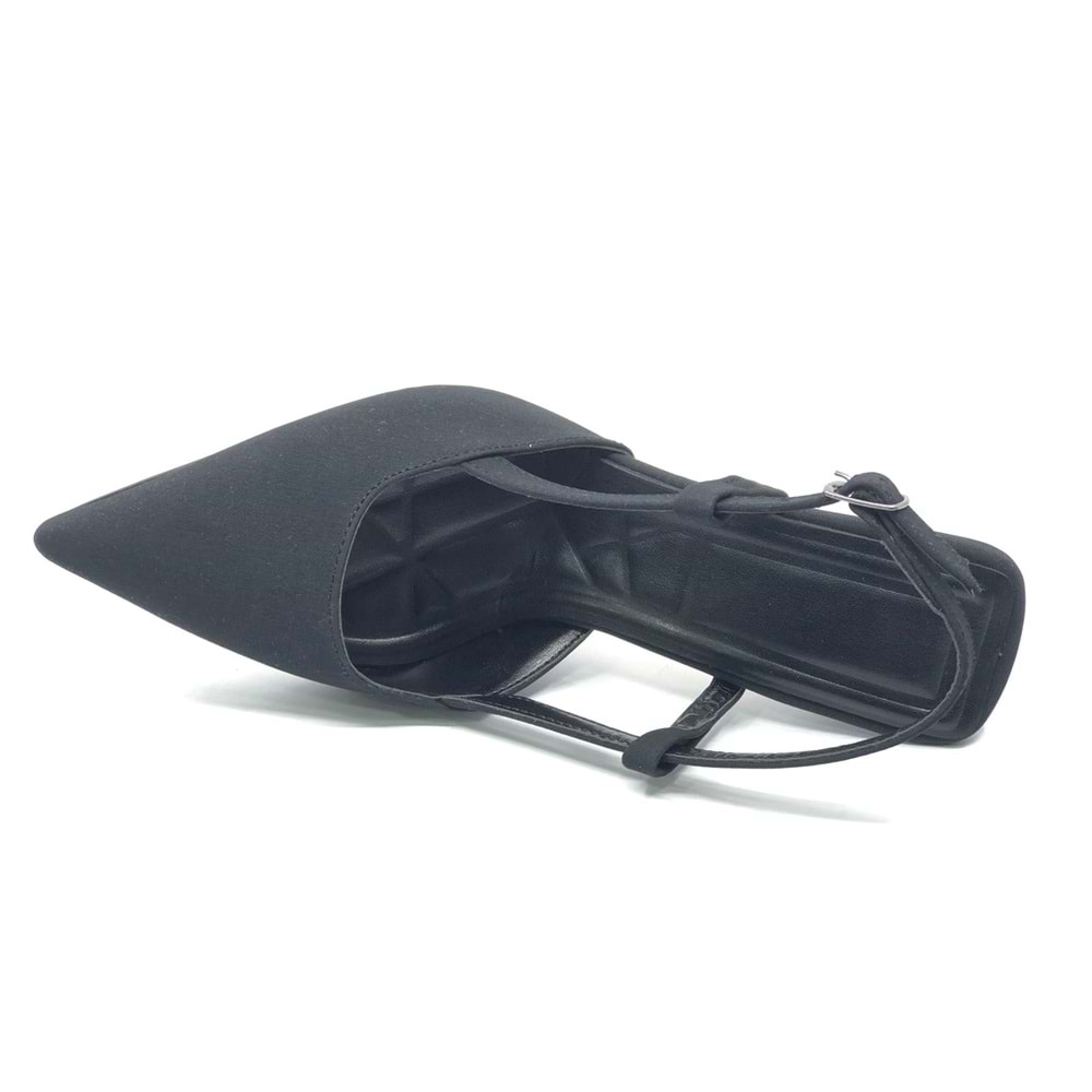 Kocamanlar 8 cm Saten Kadın Topuklu Ayakkabı