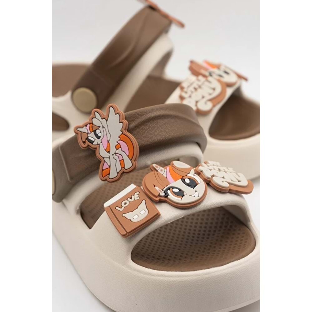 Kocamanlar 4505 Hafif Rahat Taban Okul Kreş Havuz Günlük Unisex Çocuk Terlik