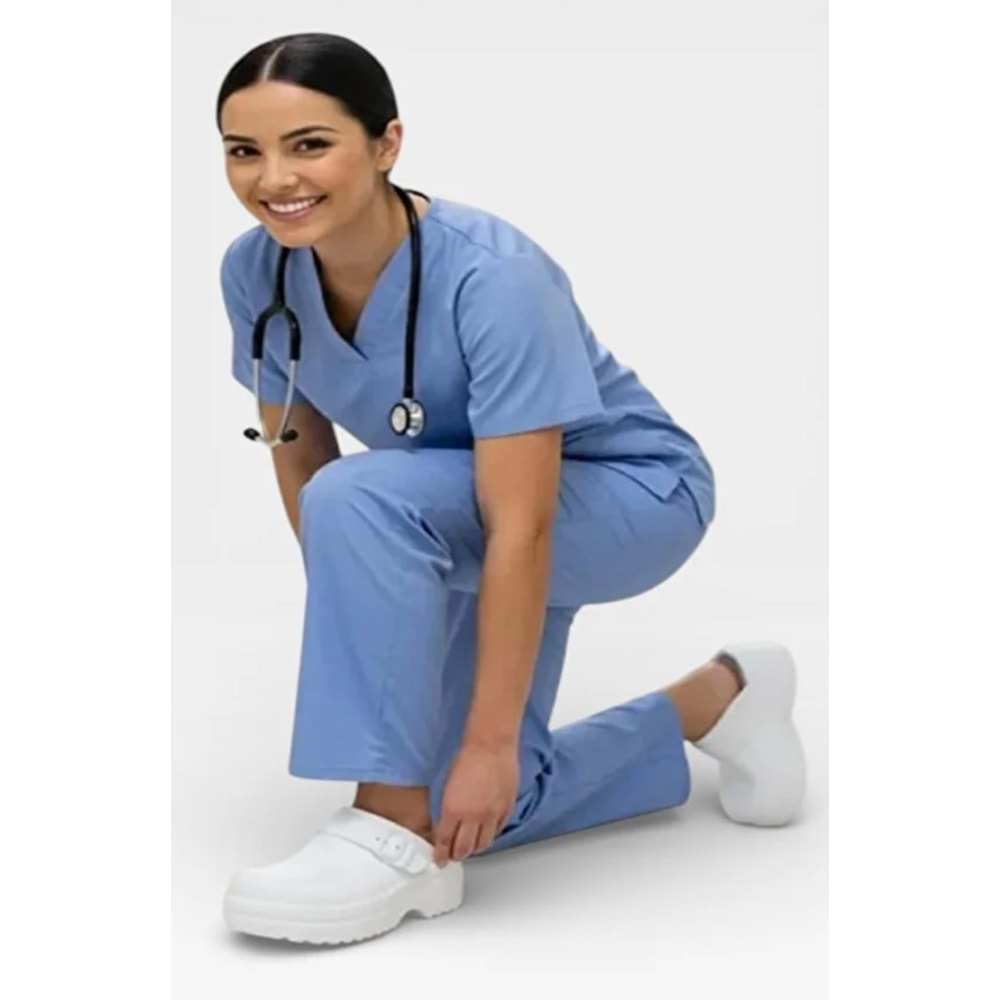 Kocamanlar E443 Sabo Doktor ve Hemşire Terliği Kalın Taban Ortapedik Terlik