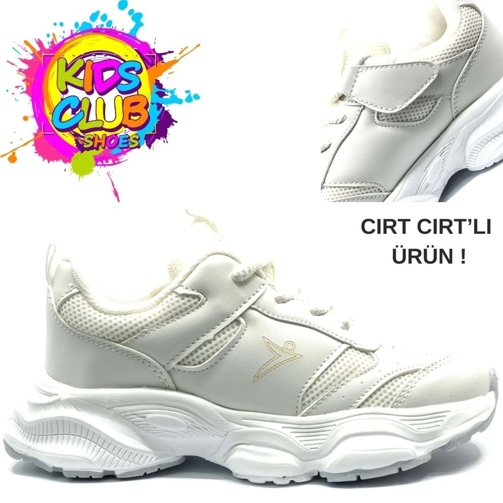 Cool Birian-26 Bağcık Görünümlü Cırt Cırtlı Sneaker Ortopedik Çocuk Spor Ayakkabı