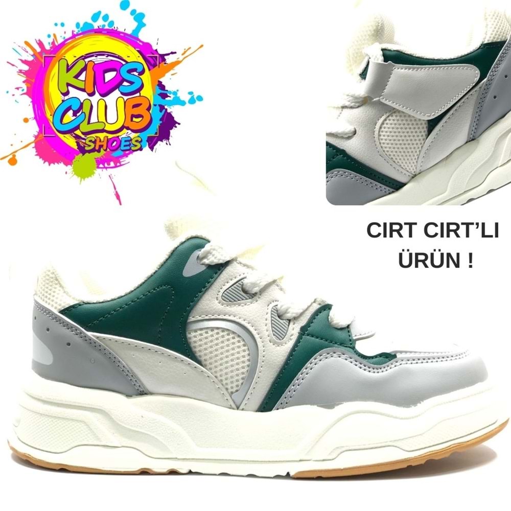 Cool Jacop Bağcık Görünümlü Cırt Cırtlı Sneaker Ortopedik Çocuk Spor Ayakkabı