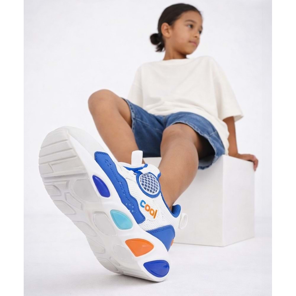 Cool Leon Akıllı Bağcıklı Işıklı Ortopedik Çocuk Spor Ayakkabı