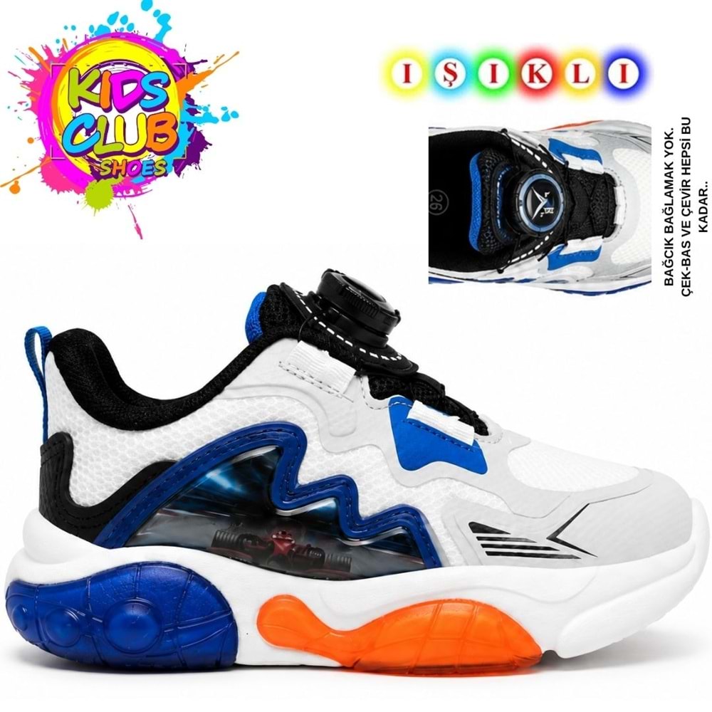 Cool Remy Akıllı Bağcıklı Işıklı Ortopedik Çocuk Spor Ayakkabı