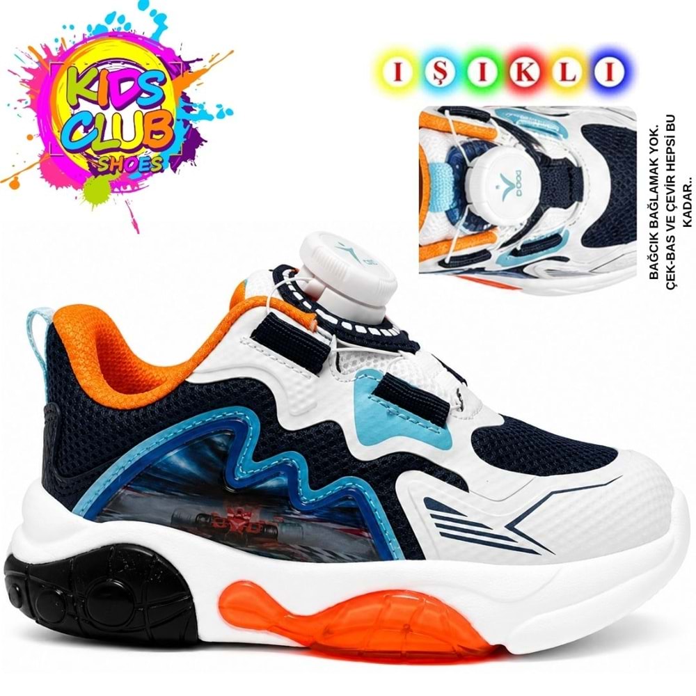 Cool Remy Akıllı Bağcıklı Işıklı Ortopedik Çocuk Spor Ayakkabı