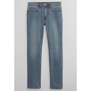 Gap V-Slım Opp Lt Adu 831333000 GapFlex Slim Jean Pantolon Dar Kalıp Erkek Kot Pantolon