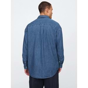 Gap Denim Big Gömlek 589790 Erkek Kot Gömlek