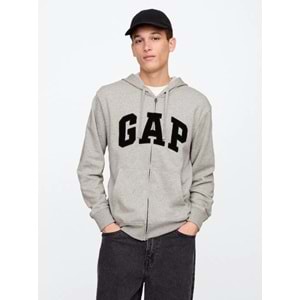 Gap V-Frch Ft Herıtage Logo Po Fz - 868454009 Erkek Kapüşonlu Fermuarlı Sweatshirt