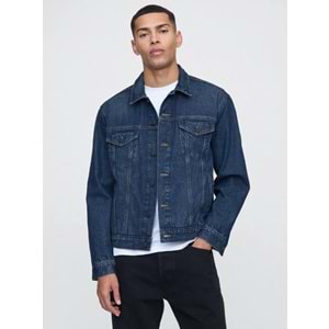 Gap V-New Denim Icon Jacket - Lıght 722736000 Icon Denim Ceket Erkek Kot Ceket