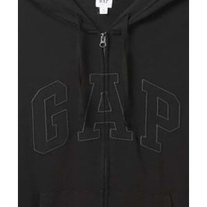 Gap V-Frch Ft Herıtage Logo Po Fz - 868454002 Erkek Kapüşonlu Fermuarlı Sweatshirt